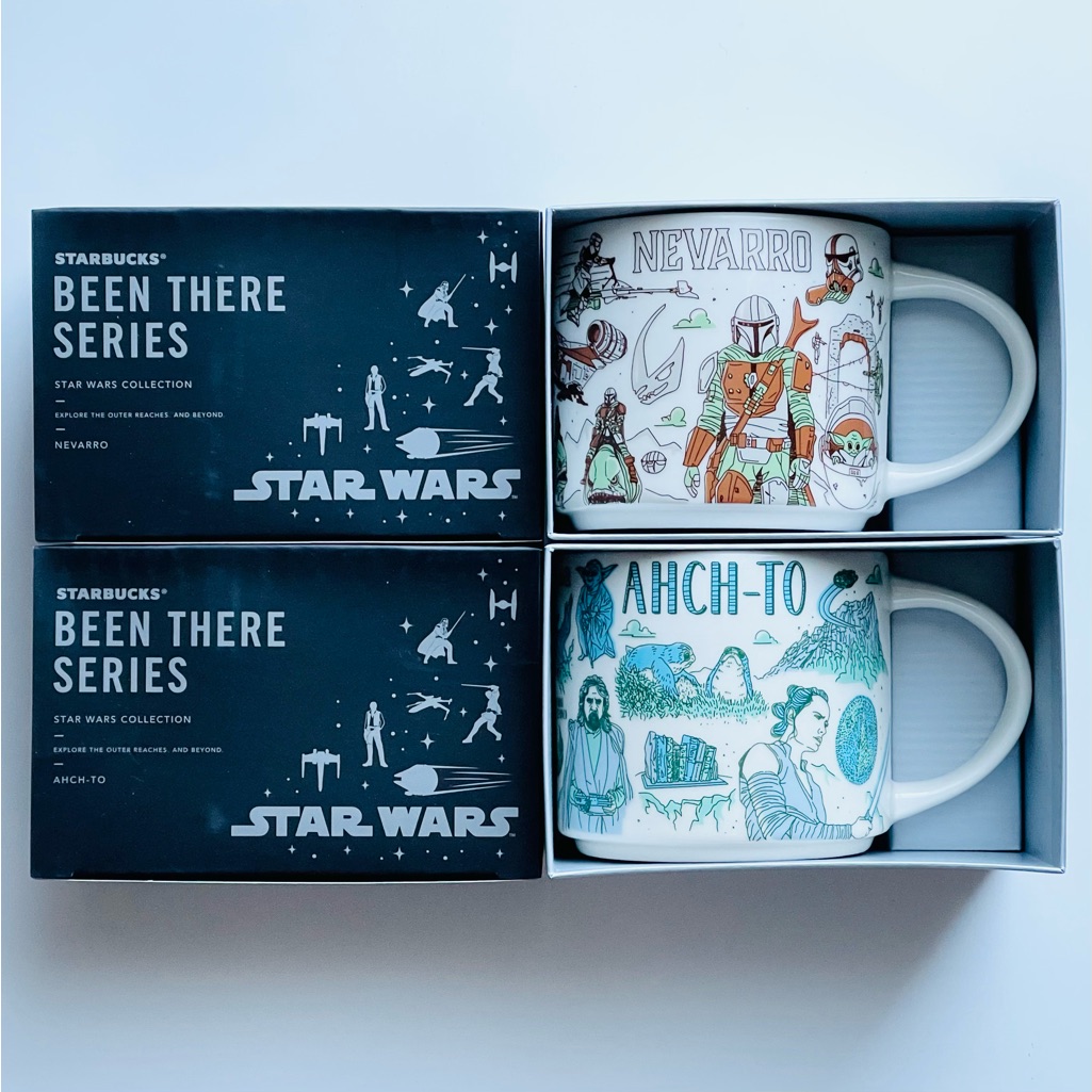New 2022 Disney Parks Star Wars Ahchto & Nevarro Starbucks Been There Series